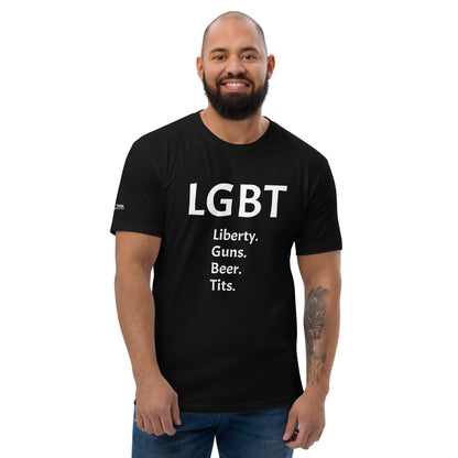 LGBT (White Font) Short Sleeve T-shirt