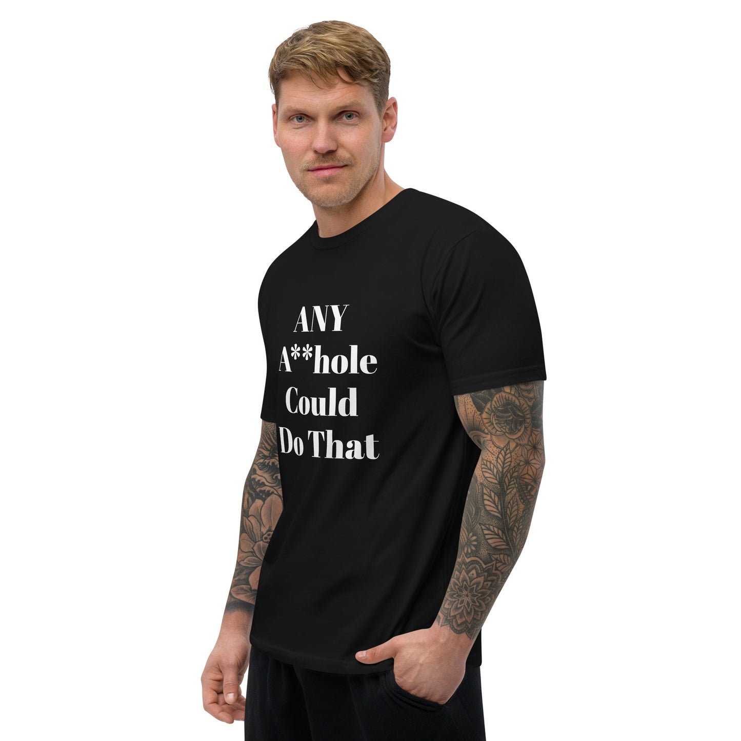 Any Ahole Censored (White Font) Short Sleeve T-shirt