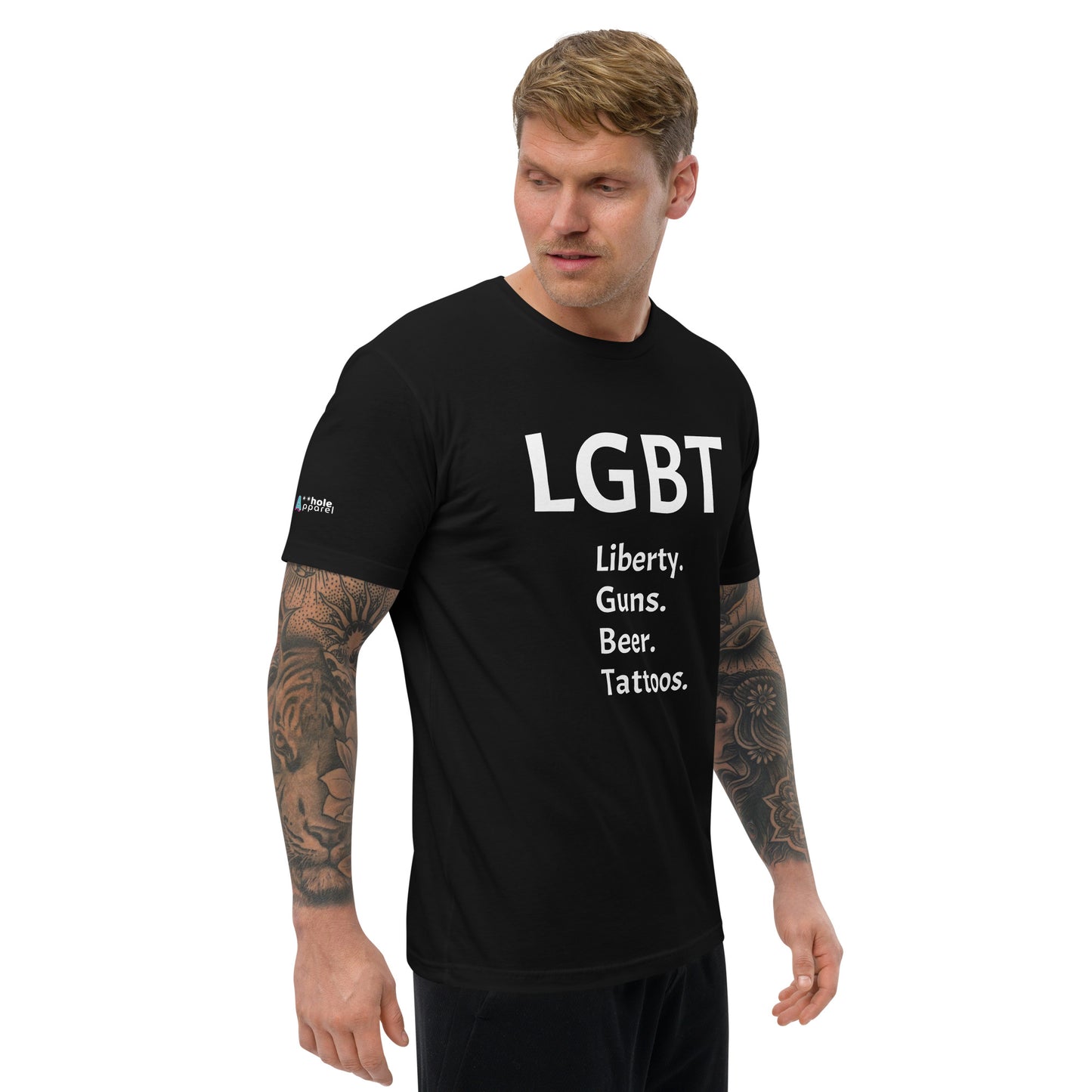 LGBT Censored (White Font) Short Sleeve T-shirt