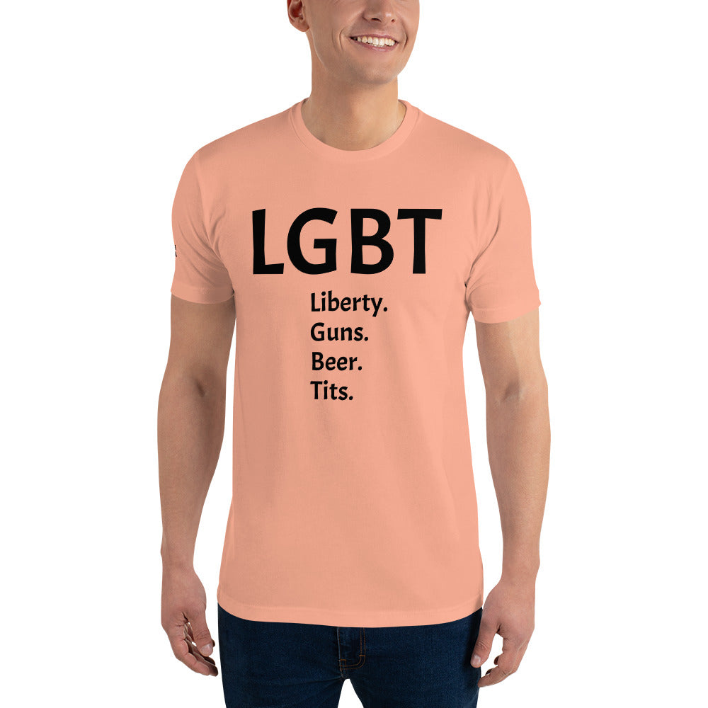 LGBT (Black Font) Short Sleeve T-shirt