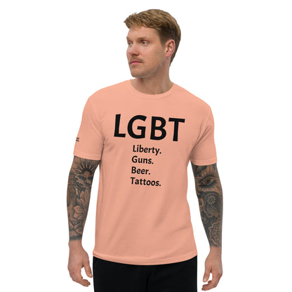 LGBT Censored (Black Font) Short Sleeve T-shirt