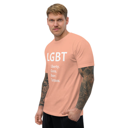 LGBT Censored (White Font) Short Sleeve T-shirt