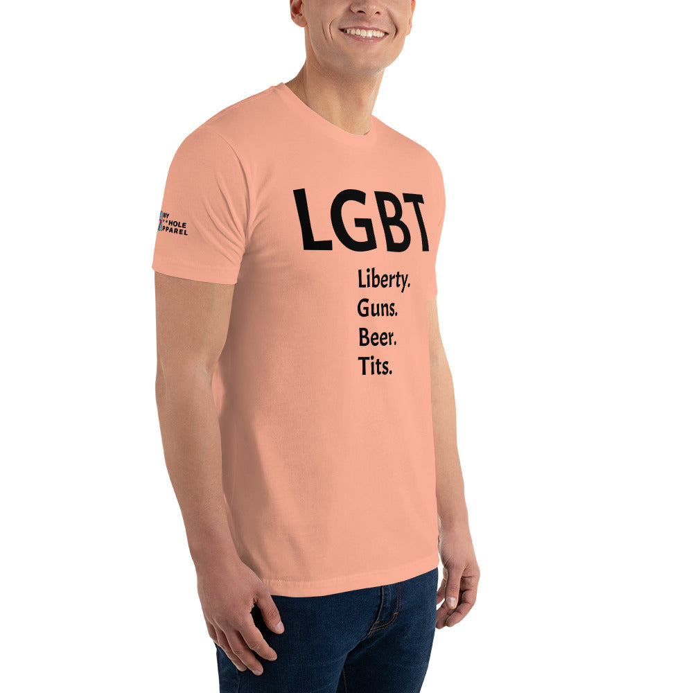 LGBT (Black Font) Short Sleeve T-shirt