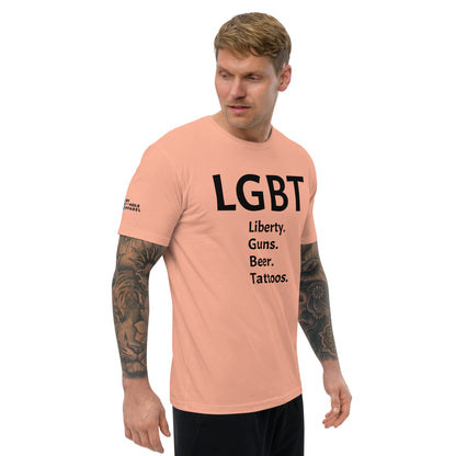 LGBT Censored (Black Font) Short Sleeve T-shirt