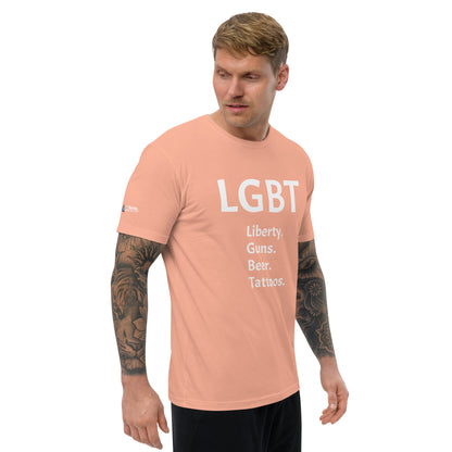 LGBT Censored (White Font) Short Sleeve T-shirt