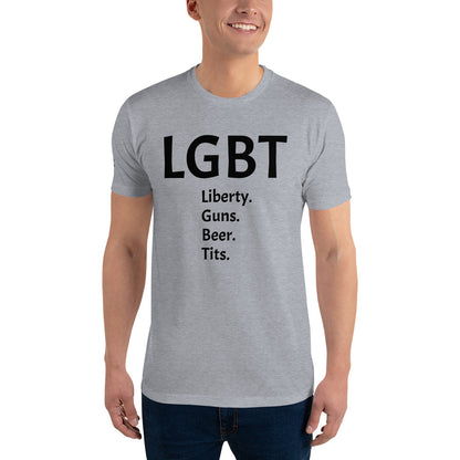 LGBT (Black Font) Short Sleeve T-shirt