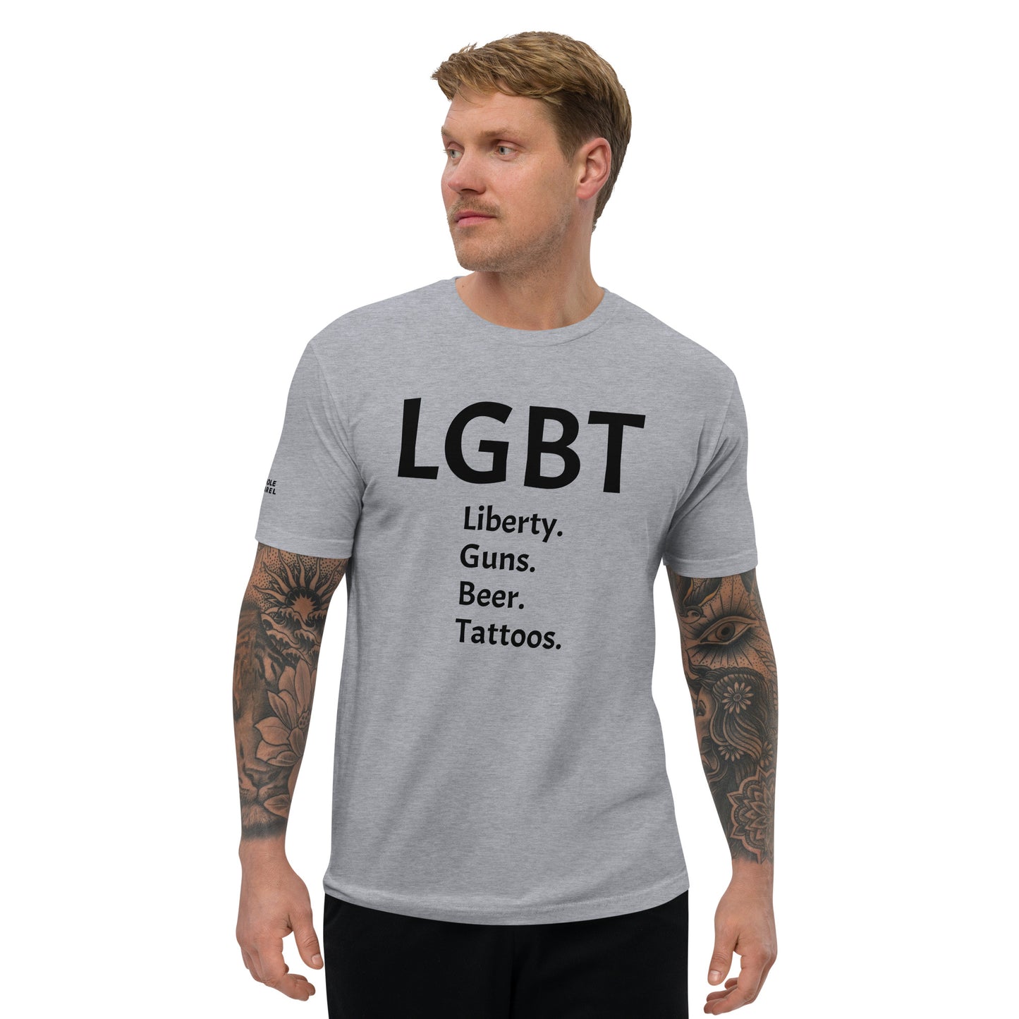 LGBT Censored (Black Font) Short Sleeve T-shirt