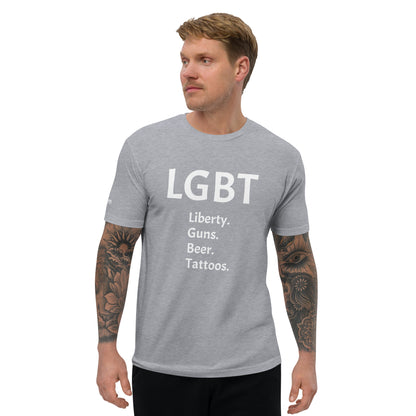 LGBT Censored (White Font) Short Sleeve T-shirt