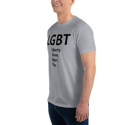 LGBT (Black Font) Short Sleeve T-shirt