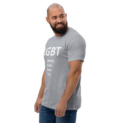 LGBT (White Font) Short Sleeve T-shirt