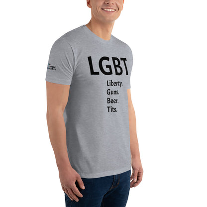 LGBT (Black Font) Short Sleeve T-shirt