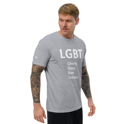 LGBT Censored (White Font) Short Sleeve T-shirt