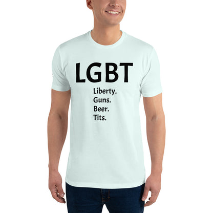 LGBT (Black Font) Short Sleeve T-shirt