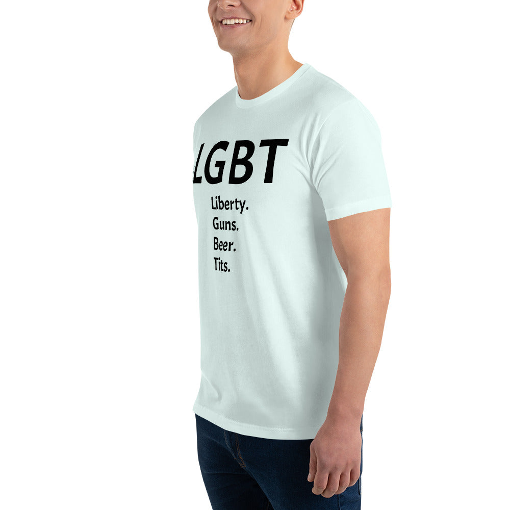 LGBT (Black Font) Short Sleeve T-shirt