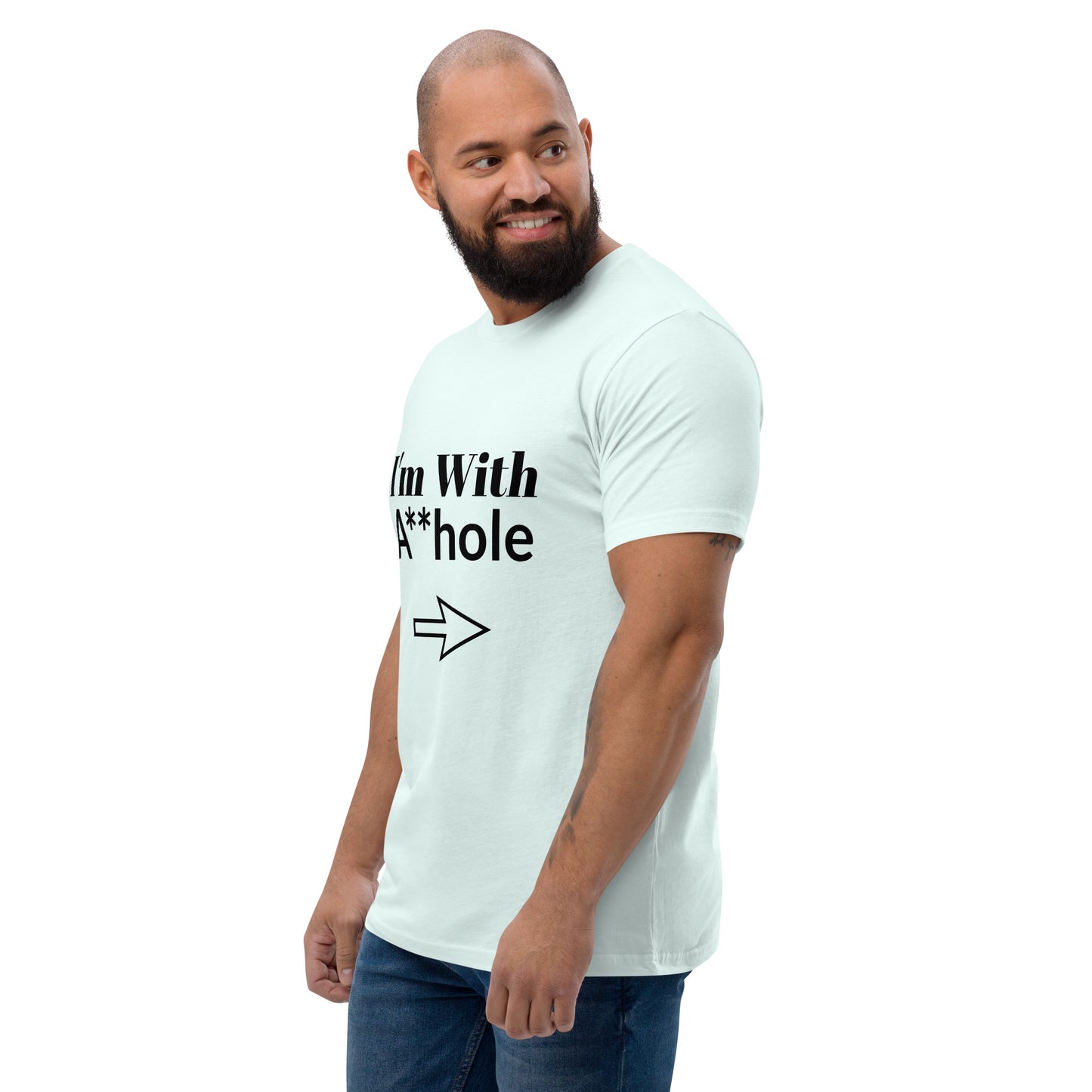 Arrow Ahole Censored (Black Font) Short Sleeve T-shirt