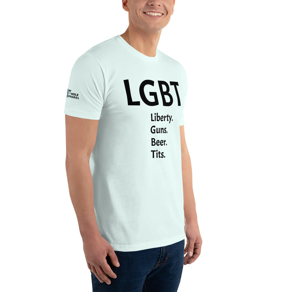 LGBT (Black Font) Short Sleeve T-shirt