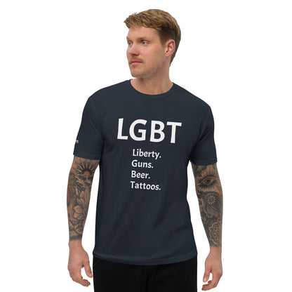 LGBT Censored (White Font) Short Sleeve T-shirt