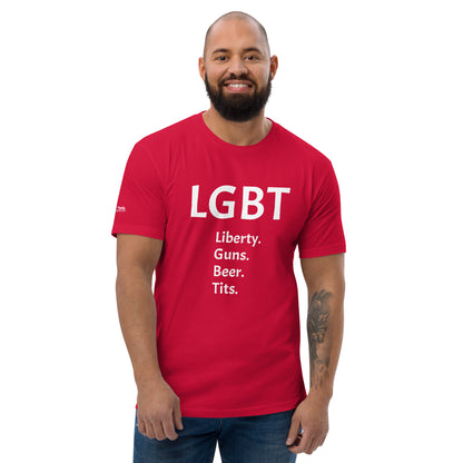 LGBT (White Font) Short Sleeve T-shirt