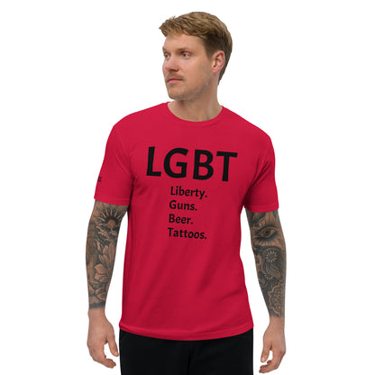 LGBT Censored (Black Font) Short Sleeve T-shirt