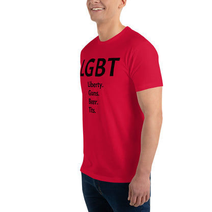 LGBT (Black Font) Short Sleeve T-shirt