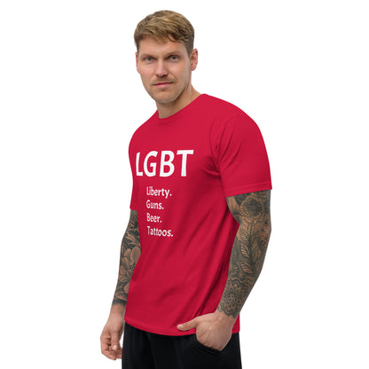 LGBT Censored (White Font) Short Sleeve T-shirt