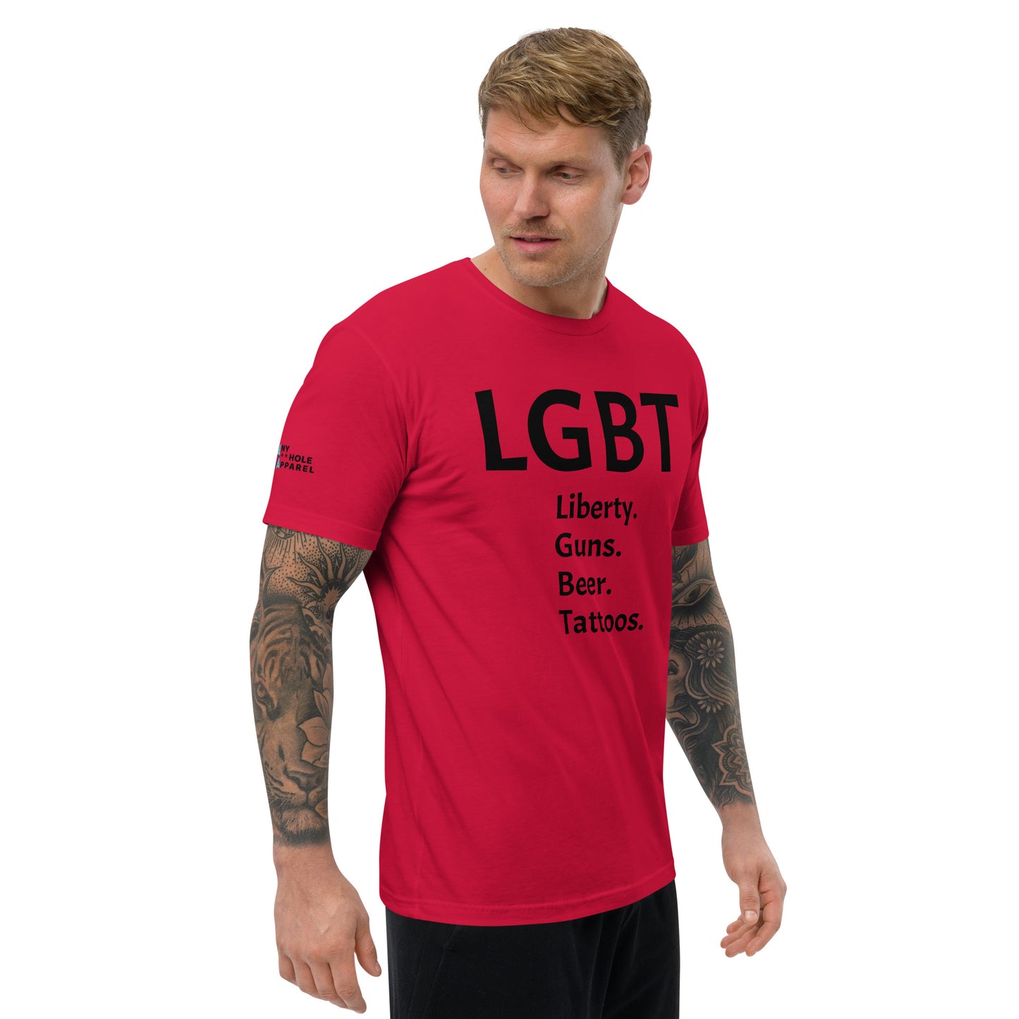 LGBT Censored (Black Font) Short Sleeve T-shirt