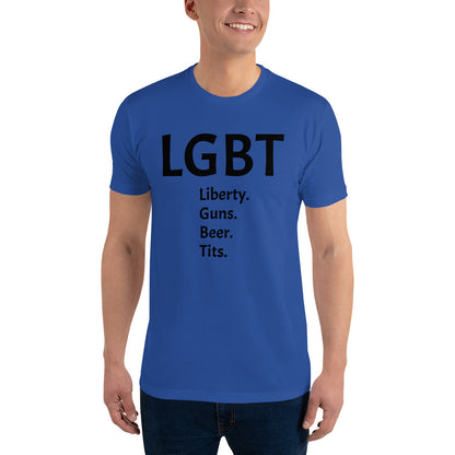 LGBT (Black Font) Short Sleeve T-shirt