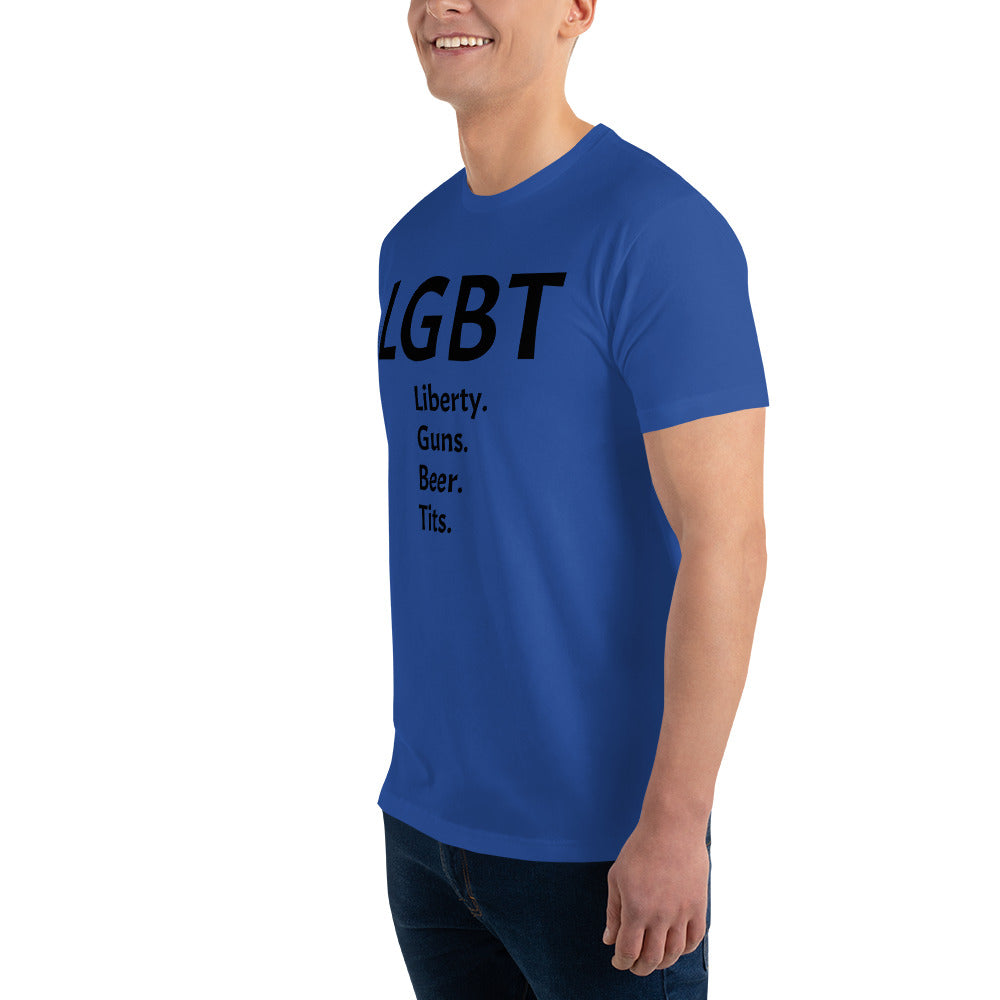 LGBT (Black Font) Short Sleeve T-shirt