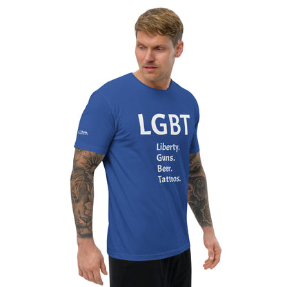 LGBT Censored (White Font) Short Sleeve T-shirt