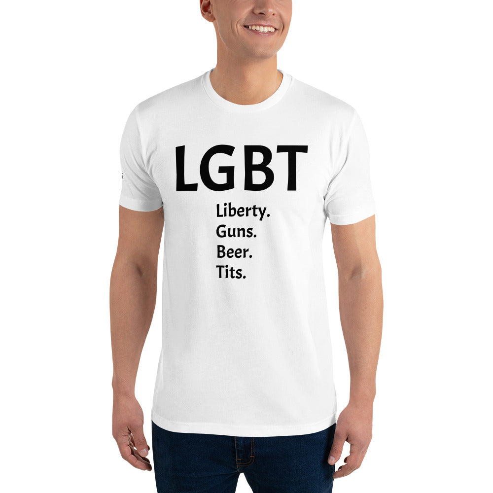 LGBT (Black Font) Short Sleeve T-shirt