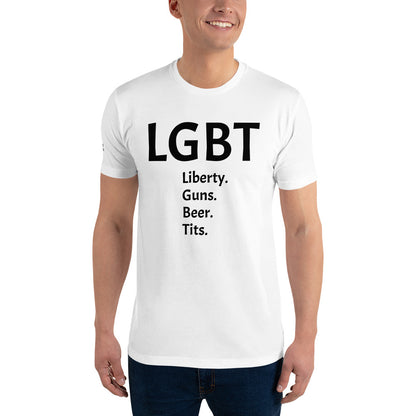 LGBT (Black Font) Short Sleeve T-shirt