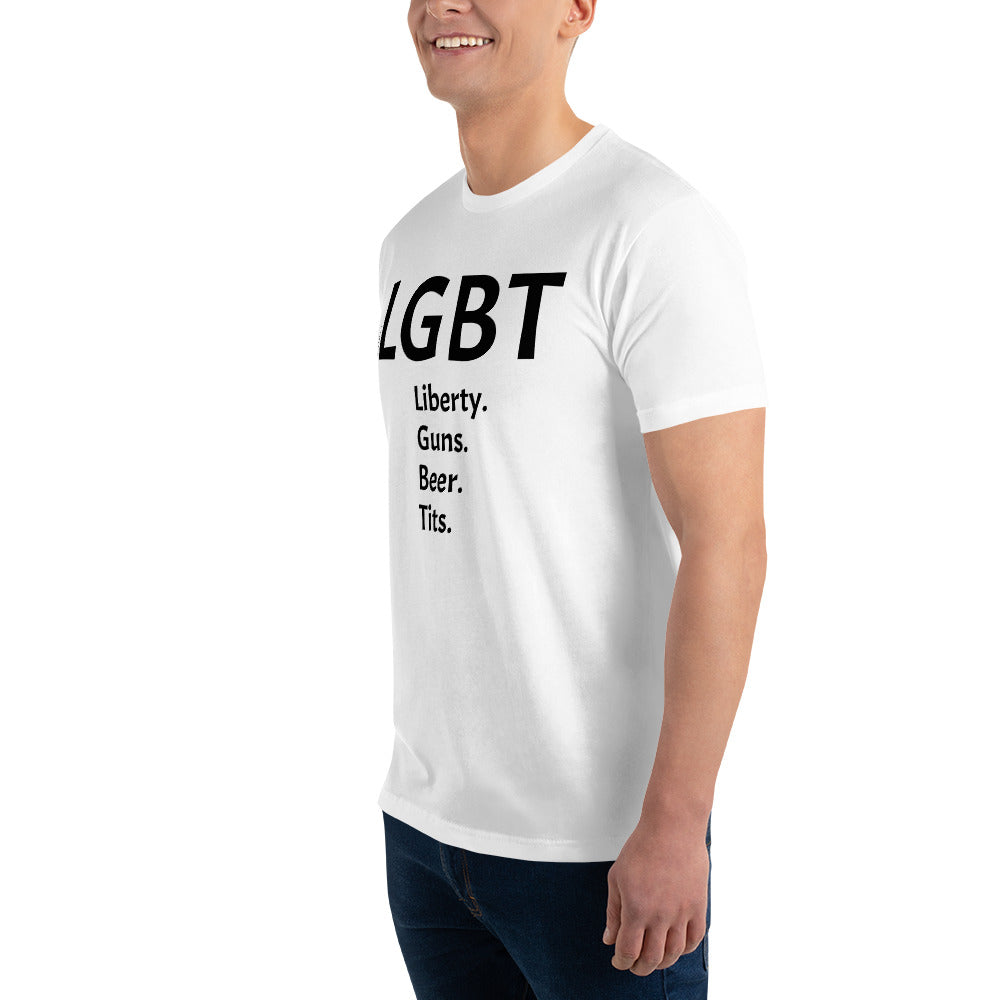 LGBT (Black Font) Short Sleeve T-shirt